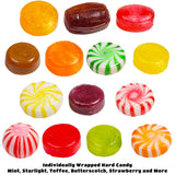 Dooboe Hard Candy Mix - 7 Pounds - Approx. 520 Pieces - Big Bulk Hard Candies Individually Wrapped - Old Fashioned Candies - Rootbeer, Strawberry