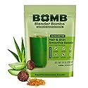The Bomb Co. Blender Bomb, Glow Getter, Superfood Smoothie Mix with Flax, Hemp, Irish Sea Moss, & Amino Acids for Hair & Skin Support, Gluten Free