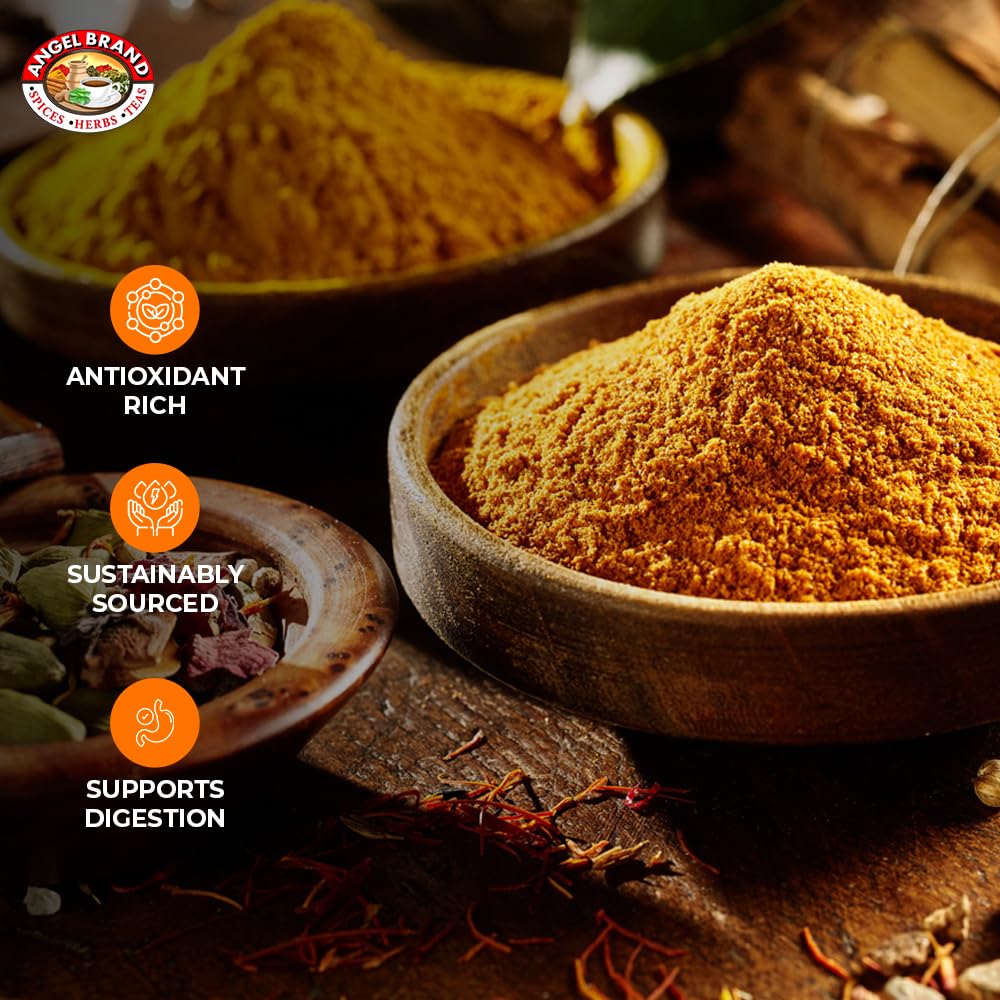 Angel Brand Curry Powder - Authentic Jamaican Curry Blend for Bold Flavor and Versatile Cooking - Perfect for Meats, Vegetables, Sauces, and More