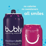 Bubly Sparkling Water Fizzy Sampler Variety, 12 Fl Oz (Pack of 18)