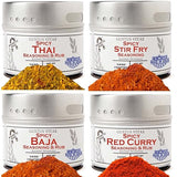 Spicy One Pot Wonders | Authentic Small Batch Seasonings | 4 Gourmet All Natural Spice Blends | All Natural | Hand Packed, Non GMO | Made in USA |