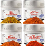 Spicy One Pot Wonders | Authentic Small Batch Seasonings | 4 Gourmet All Natural Spice Blends | All Natural | Hand Packed, Non GMO | Made in USA |