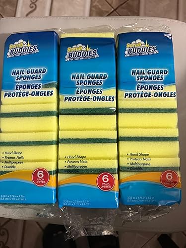18 Durable Sponge Scrubbers Great for Dishes, Sinks, & Counter Tops Sponge (3)