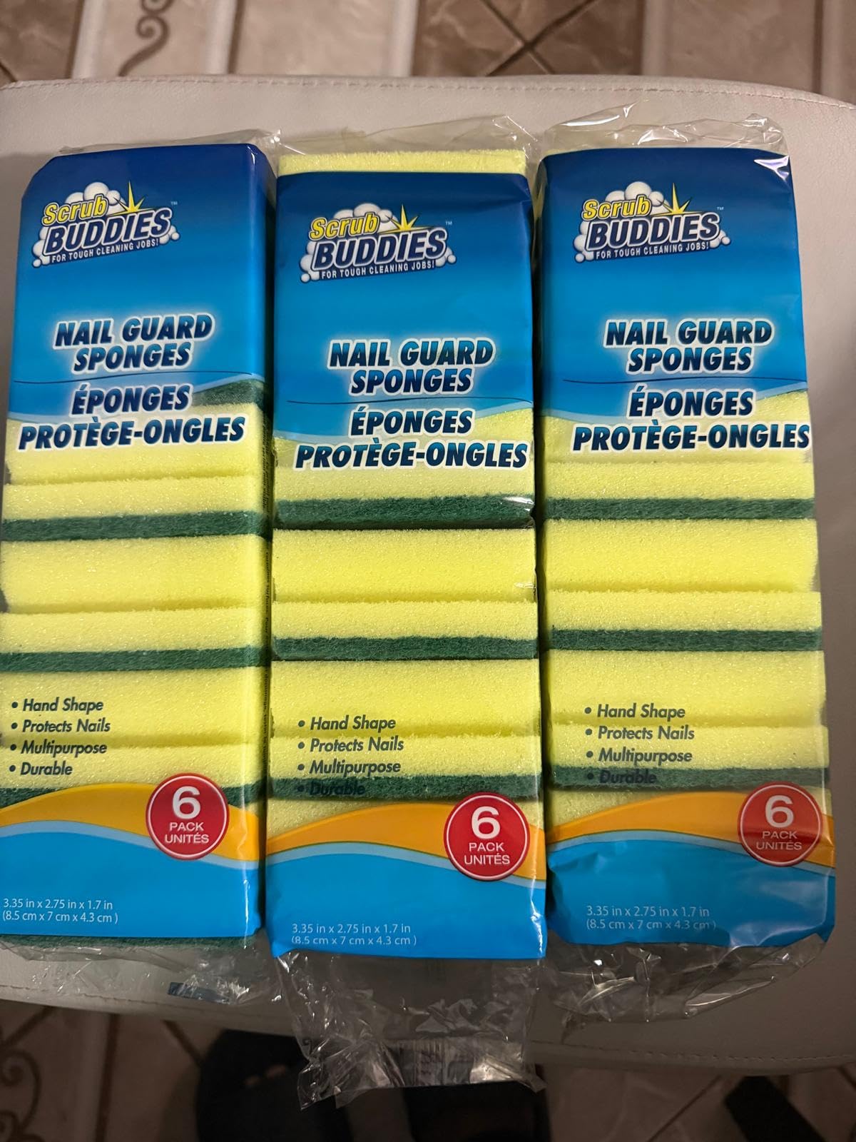 18 Durable Sponge Scrubbers Great for Dishes, Sinks, & Counter Tops Sponge (3)