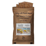 MRE Jalapeno Cheddar Cheese Spread (24-Pack) - Long Shelf Life - 2024+ Production Dates by Long Life Food Depot - Meals Ready to Eat