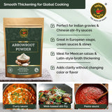 Spice Magic Arrowroot Powder 8 oz (226 g) | Premium Gluten-Free Thickener | Ideal for Sauces, Gravies, Baking & Soups | Cornstarch Substitute