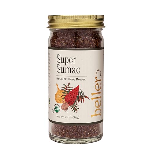 SUPER SUMAC | 2.1 oz | Organic Spice Blend Seasoning | Rachel Beller Nutrition Power Spicing