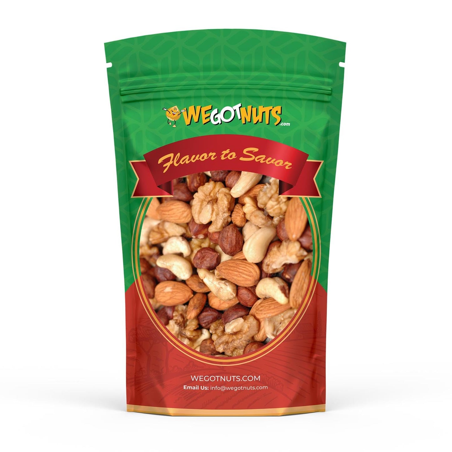 Raw Deluxe Unsalted Mixed Nuts- Premium Quality Kosher Mixed Nuts Snack by We Got Nuts- Natural Rich Flavor Cashews, Walnuts, Almonds, Pecans