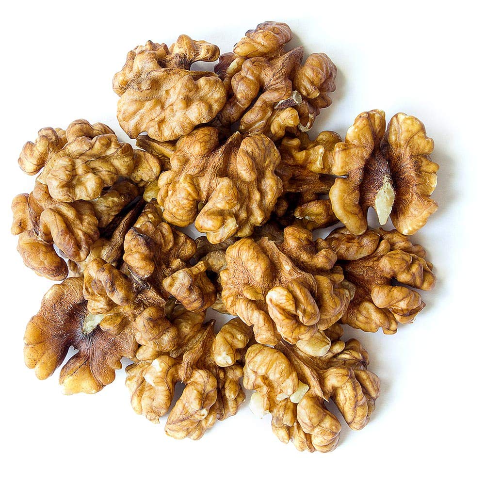 Food to Live - California Walnuts Halves & Pieces, 1 Pound Raw, Unsalted, Shelled, Vegan, Kosher, Sirtfood, Bulk. Rich in Omega-3 Fatty Acids
