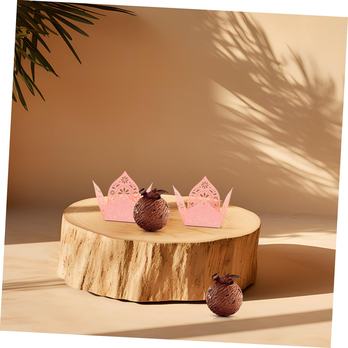 CONGARTENO 50pcs Intricate Design Candy Boxes Truffle Liners Wedding Treat Boxes Candy Favor Holders