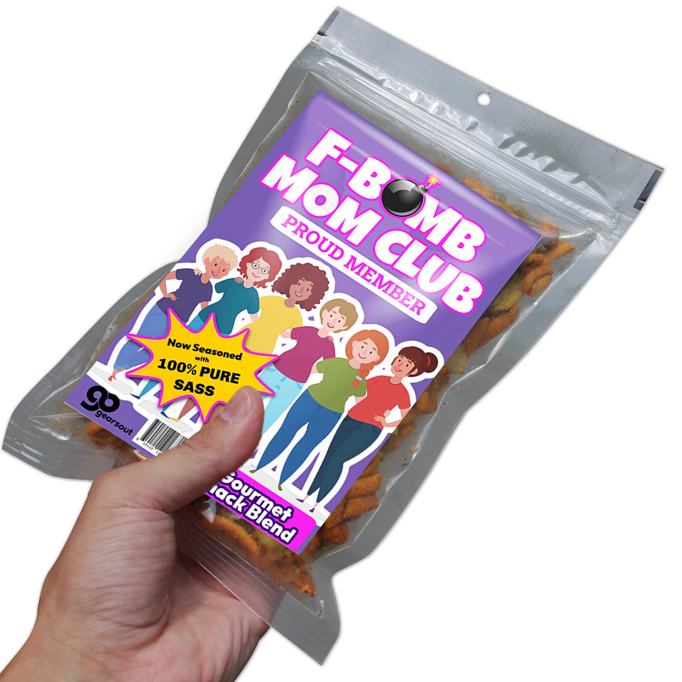 F Bomb Mom Trail Mix - Funny Stocking Stuffers for Women - Hilarious Mom Gifts - Unusual White Elephant - Womens Gag Gifts Mother’s Day