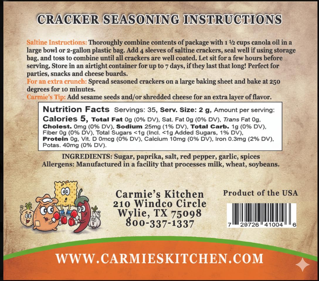 Sweet and Spicy Cracker Seasoning Mix