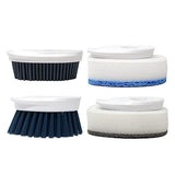 CBC Crown Soap Dispensing Dishwashing Brush with 4 Scrub Brush Heads & Extra Refill Set