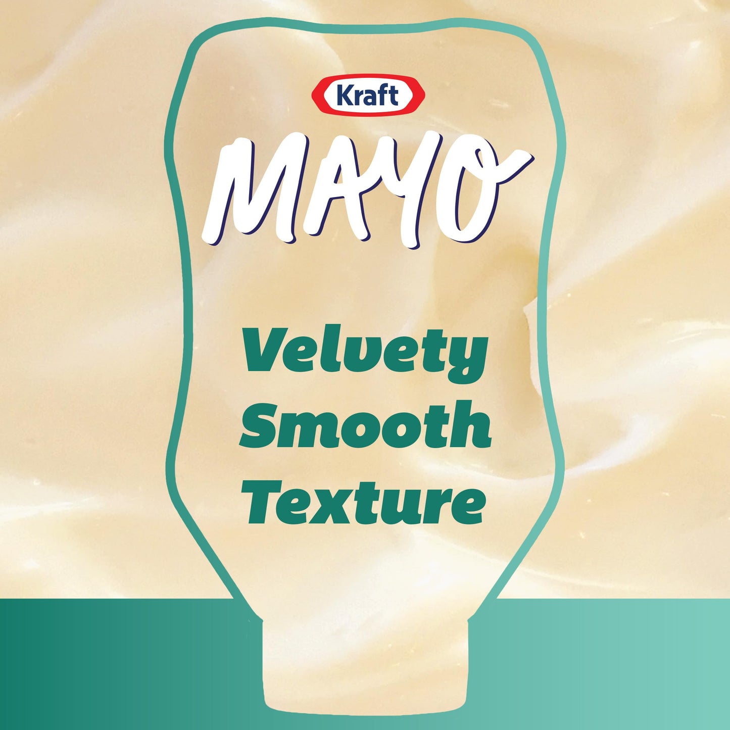 Kraft Real Mayo Creamy & Smooth Mayonnaise, 22 fl oz Bottle