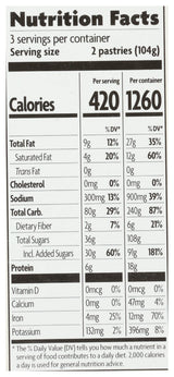 Nature's Path Un-Frosted Toaster Pastry - Strawberry - 11 oz - 6 ct