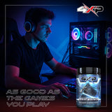 4XP Gravewalker White Gummy Gaming Energy Drink Mix| Low-Caffeine Nootropic Powder with B Vitamins & White Gummy Flavor for Gamers | 50-Serving