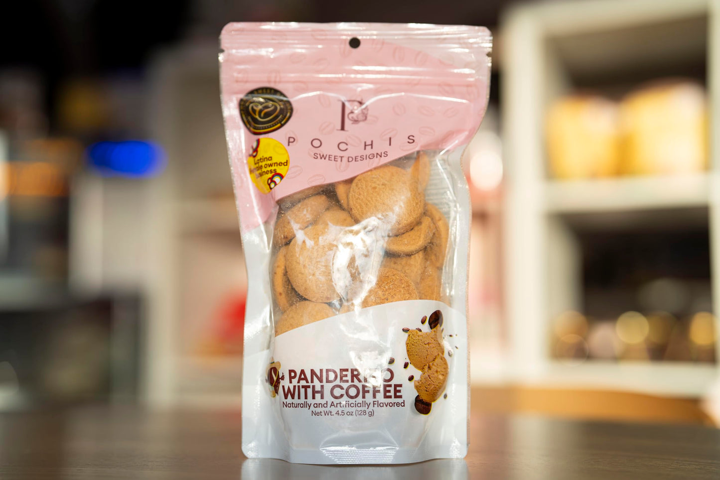 Pochis Colombian Coffee Panderitos - Crispy Cassava Cookies Infused with Coffee Flavor - Gluten-Friendly Latin Snack - Light & Crunchy Gourmet Treat