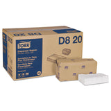 Tork Advanced Soft Minifold Dispenser Napkin, 12 packs, 500 napkins, D820, 3.8x6.5 inch,12x13 inch, White