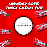 Airheads Candy Mini Bars, Cherry Flavor, 80 Pieces Bulk Bag, Individually Wrapped Non-Melting Chewy Fruit Taffy, Gluten Free, Perfect for Birthdays