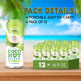 Coco Flo Coconut Water with Pulp and Roasted Coconut Chunks Refreshing Tropical Coconut Drink with Real Coconut Pieces Ready to Drink Beverage 16.56