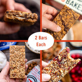 Taos Bakes Snack Bars - Crowd + Pleaser All-In-One Variety Pack - Gluten Free, Non-GMO, Healthy Granola Bars - Nutritious & Delicious Baked Bars - (12