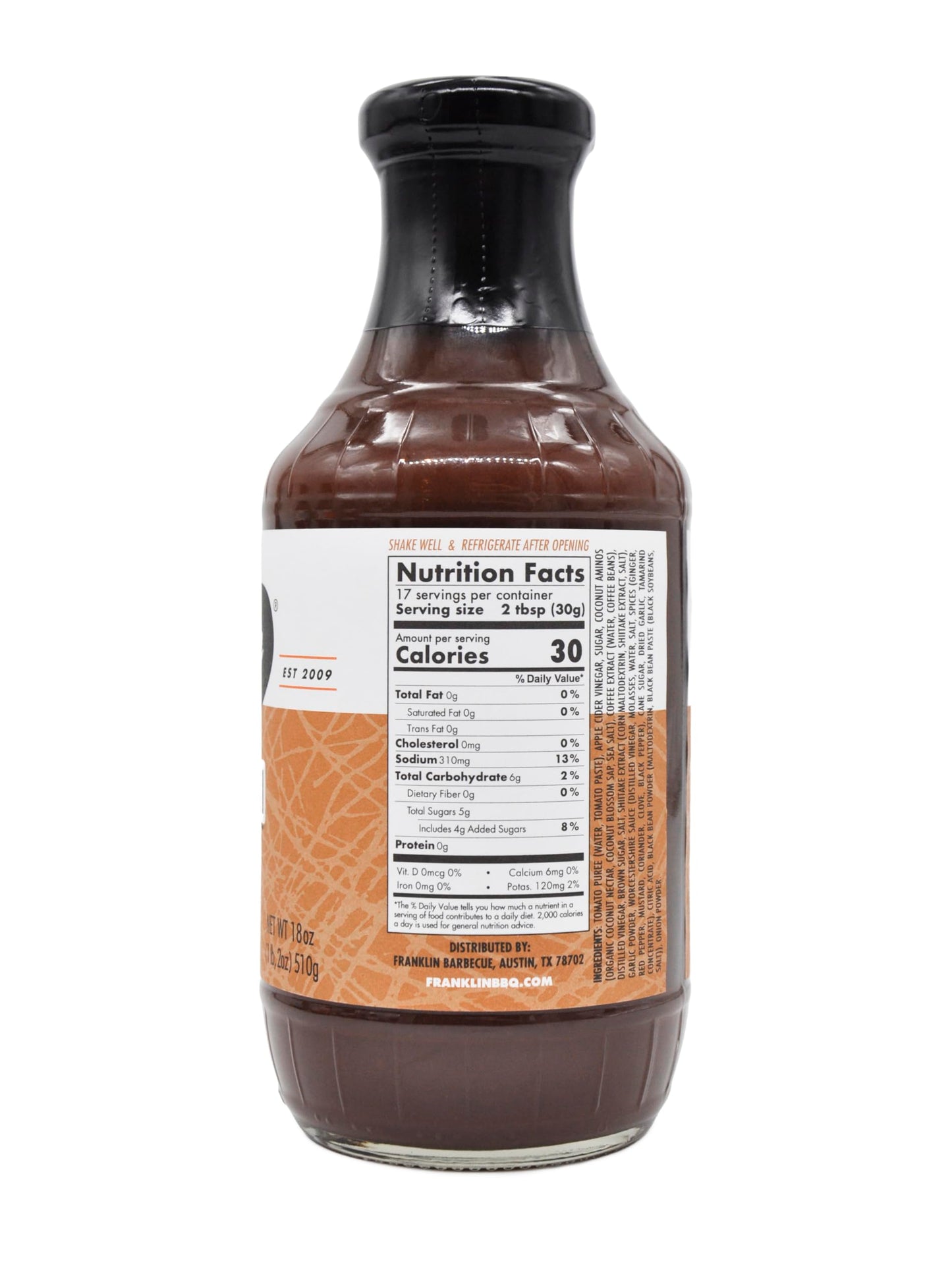 Franklin Barbecue Espresso BBQ Sauce, 18 OZ