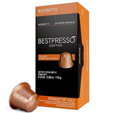 Bestpresso Coffee for Nespresso Original Machine 120 pods Genuine Espresso Ristretto Blend(High Intensity), Pods Compatible with Nespresso Original