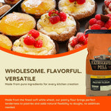 Fairhaven Mill Organic Grain Pastry Flour - USDA Certified Organic and Non-GMO - Low Protein for All Pastry Applications, Cookies, Muffins & Everyday