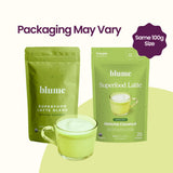 Blume Superfoods Latte - Matcha Powder with Coconut, Natural Caffeine, L-Theanine, All Day Energy & Focus, Sugar-Free, Moringa, Vegan, Organic Matcha