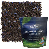 Tealyra - Cream Earl Grey Moonlight - Luxurious Loose Leaf Black Tea - Citrusy Bergamot with French Vanilla - All Natural, Medium Caffeine, 200g