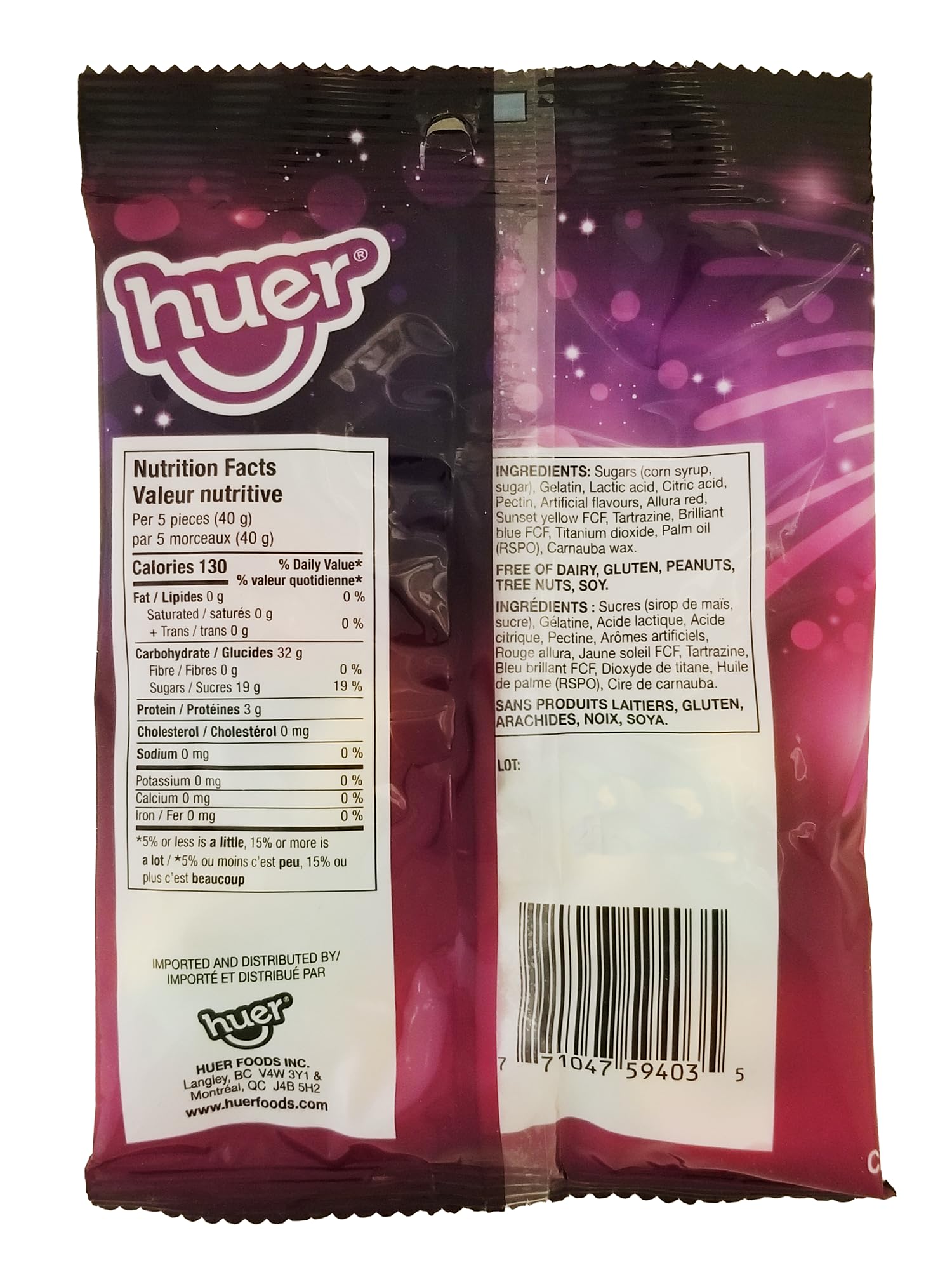Huer Neon Rings Gummies - 100g/3.5 oz