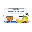 Amazon Fresh, Cherry Mixed Fruit in Juice, 4 Oz Bowls (Pack of 4) (Previously Happy Belly, Packaging May Vary)