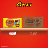 REESE'S Miniatures Milk Chocolate Peanut Butter Cups, Easter Candy Bag, 9.6 oz