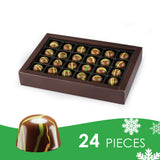 Fiorella Dubai Chocolate Gift Box, 24 Count, Premium Gourmet Milk Chocolate with Pistachio, Butter & Crispy Knafeh, Food Gifts for Holiday Gift