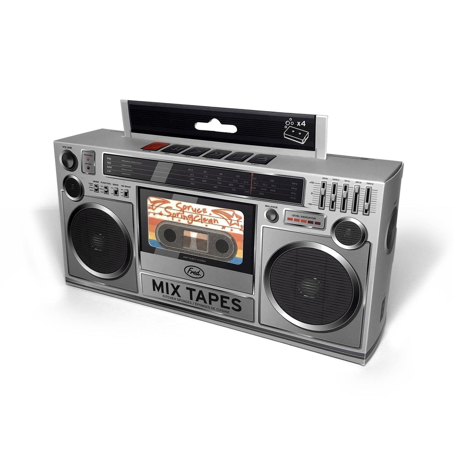 Genuine Fred Mix Tapes Sponges, Assorted, (5280879)