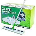 20 Count XL Wet Mopping Cloths for Swiffer Sweeper XL Mop - Disposable X-Large Wet Pad Refills - Multi-Surface Wet Wipes Mopping Pads Refill for Floor