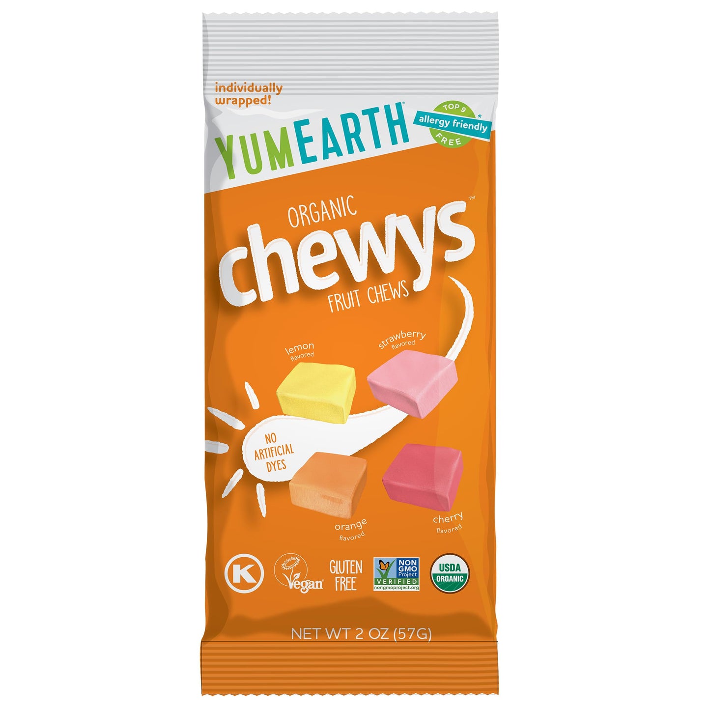 YumEarth Organic Chewys, 2 oz. Grab and Go