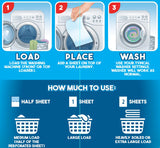 Laundry Detergent Sheets (60 Loads), Fresh Linen Scent, Made in Sweden, Plastic Free Packaging, Eco Friendly, Liquidless & Mess Free, No Spills, TSA