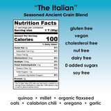 Laura’s Gourmet, Over The Top Savory Seasoned Ancient Grain Blends, “The Italian,” 10 oz. Tin, All-Natural, Gluten-Free Topper for Salads, Soups