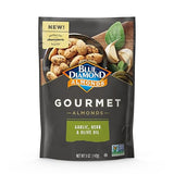 Blue Diamond Almonds, Gourmet Specialty Garlic, Herb, and Olive Oil Flavored Classic Snack Nuts Perfect for Charcuterie, Holidays, Gatherings, or