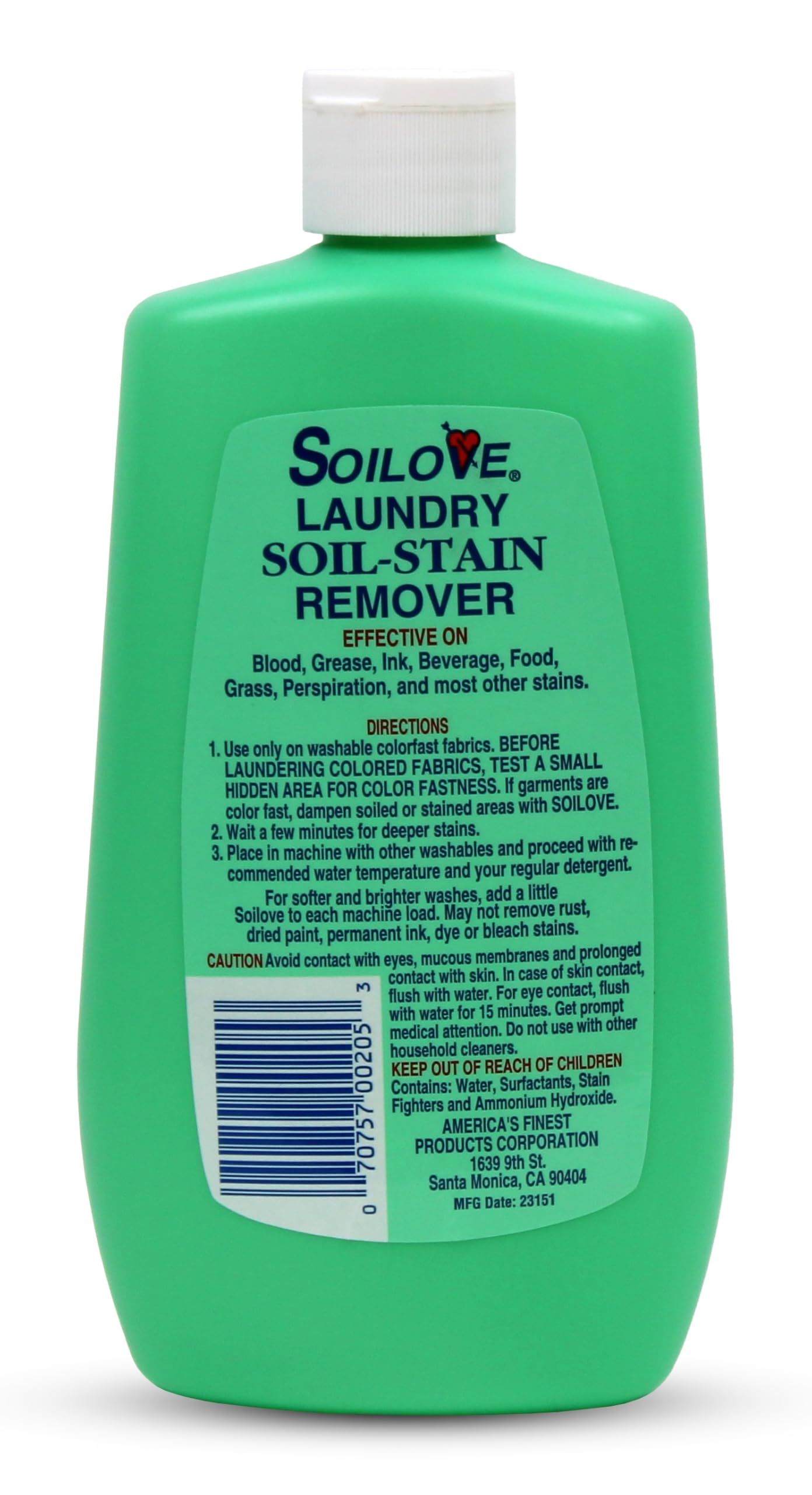 SOILOVE Stain Remover 16oz (2 Pack) + LA's Totally Awesome Laundry Detergent, Oxygen, 64oz (1 Pack) - Ultimate Laundry Solution for Tough Stains