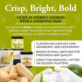 Flathau’s Fine Foods, Gourmet Shortbread Cookies, Handcrafted All Natural Artisan Bites, Southern-Baked Sweet Snaps with a Buttery Finish (Pack of 3