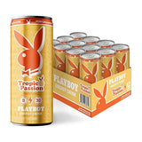 PLAYBOY Energy Drink - Tropic Passion (Pineapple) - 12 Pack of 12oz Cans | Performance + Pleasure Energy | NextGen Lifestyle Drink