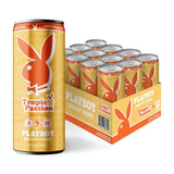 PLAYBOY Energy Drink - Tropic Passion (Pineapple) - 12 Pack of 12oz Cans | Performance + Pleasure Energy | NextGen Lifestyle Drink