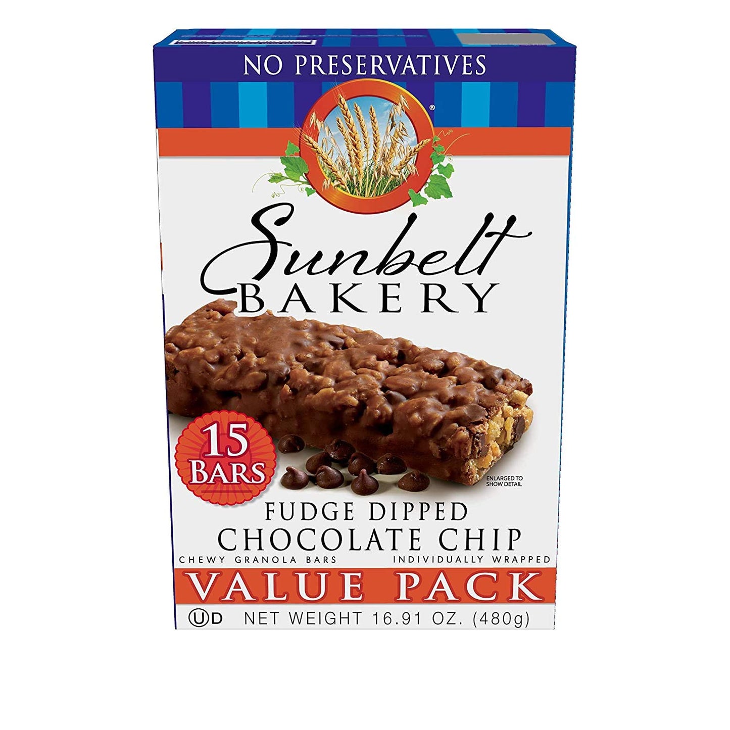 Subelt Fudge Dipped Chocolate Chip Chewy Granola Bars | 4 pack