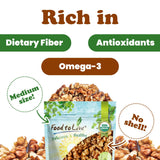 Food to Live Organic Walnut Pieces, 2 Pounds - California Chandler Variety. Medium Size. Non-GMO. Rich in Omega-3, Antioxidants, Fiber. Great