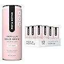 Pop & Bottle Oat Milk Latte - Cold Brew with Marine Collagen, MCT Oil, Organic, Dairy Free, Gluten Free, Sweetened with Dates - Vanilla, 8 Fl Oz (12