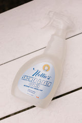 Nellie's All-Natural Shower and Bath Cleaner - Plant-Based Formula - Removes Soap Scum & Grime - Refreshing Lemongrass Scent - No Harsh Chemicals