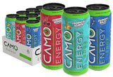 CAMO Energy Edge Variety Pack Energy Drink, Cherry Bomb, Tropical Surge, Gummy Razz (4 each)16oz Cans, 12 Pack, Ultra Premium Caffeine Blend