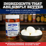 Bay View Smoked Pickled Polish Sausage, No MSG, Gluten Free, No Soy, 0g Sugar, 9g Protein, Hardwood Smoked, Mouthwatering Pickled Snack (8 Ounce
